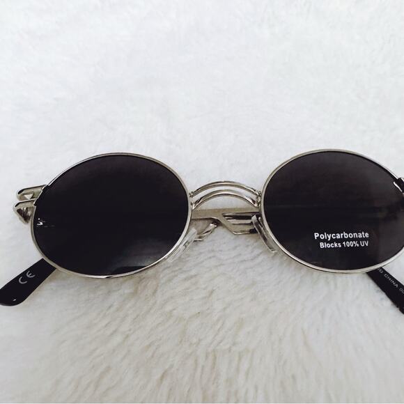 Stylens Other - Brandon Black with Silver Rim Round Sunglasses